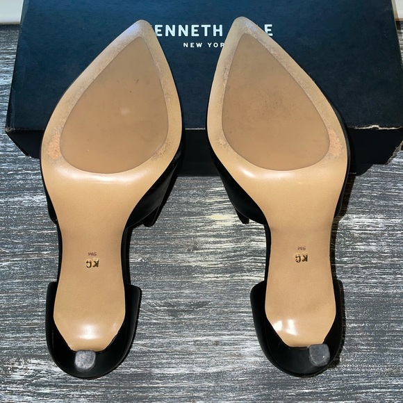 Kenneth Cole Riley 85 DRS pointed toe Loafers black leather pumps size 9. - Picture 13 of 13